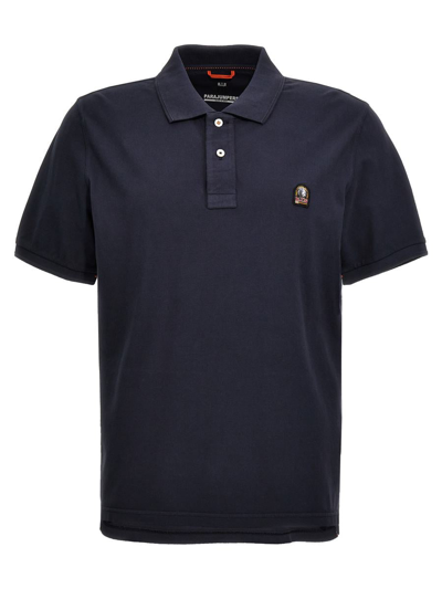 Parajumpers Logo Patch Polo Shirt In Blue