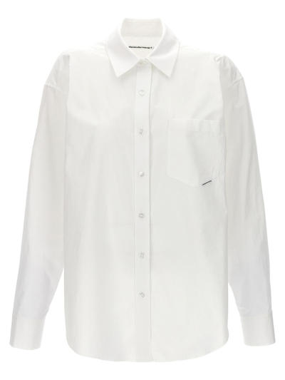 Alexander Wang T T By Alexander Wang 'boyfriend' Shirt In White