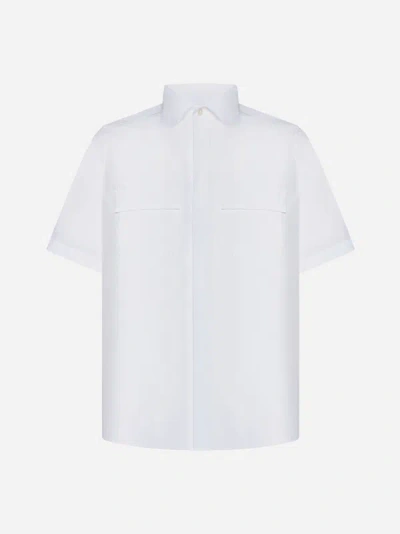 Low Brand Short-sleeve Cotton Shirt In White