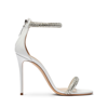 Casadei Julia Stratosphere Sandals In White Leather In White