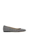 Loewe Toy Crystal-embellished Suede Ballet Flats In Silver