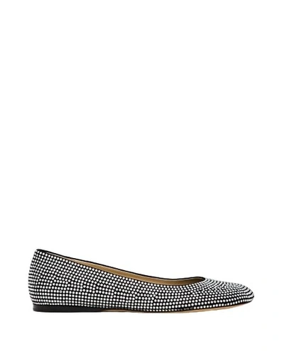 Loewe Toy Strass Ballerina Flat In Black