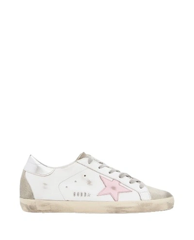 Golden Goose Leather Super-star Trainer In White