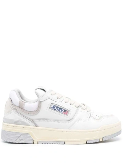 Autry Clc Leather Sneakers In White