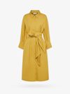 's Max Mara Tabata Poplin Belted Midi Shirt Dress In Yellow