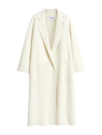 Max Mara Ludmilla Cashmere Coat In White