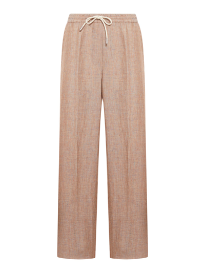 Etro Straight Trousers In Nude & Neutrals
