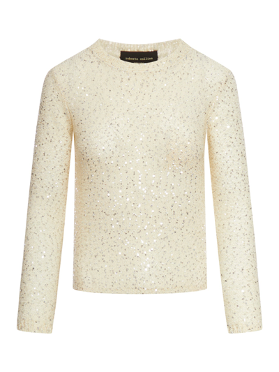 ROBERTO COLLINA SWEATER WITH SEQUINS