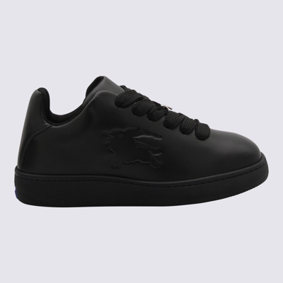 BURBERRY BURBERRY BLACK LEATHER SNEAKERS