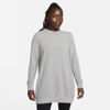 Nike Women's Dri-fit One Crew-neck French Terry Tunic In Grey