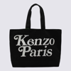 KENZO KENZO BLACK AND WHITE CANVAS TOTE BAG