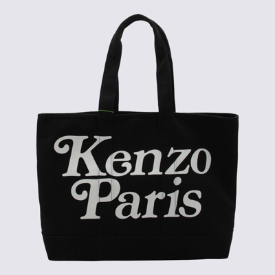 Kenzo Black And White Canvas Tote Bag
