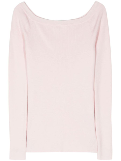 P.a.r.o.s.h Fine-ribbed Jumper In Pink