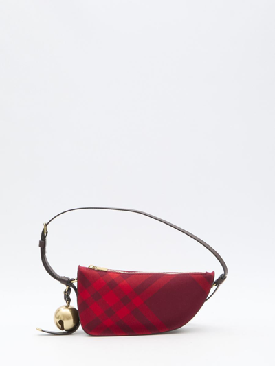 Burberry Shield Mini Bag In Red