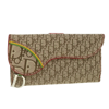 DIOR DIOR TROTTER BEIGE CANVAS WALLET  (PRE-OWNED)
