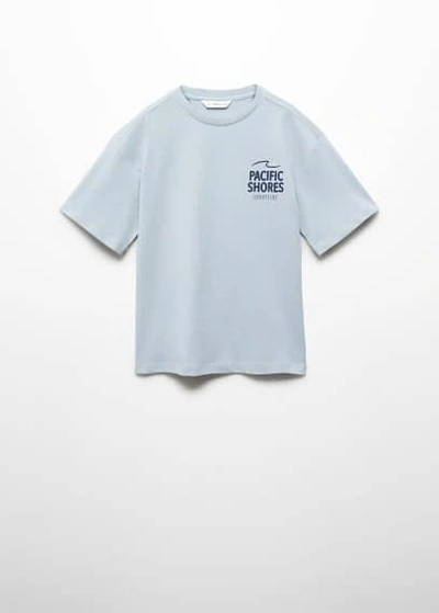 Mango Kids' T-shirt Sky Blue