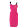 Dolce & Gabbana Bustier Midi Fuchsia Dress
