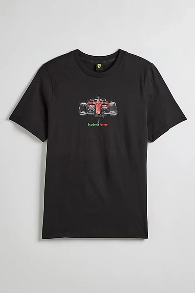 Puma Scuderia Ferrari Race Tee In Black, Men's At Urban Outfitters In  Black