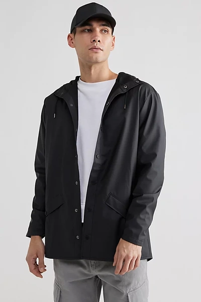 Rains Jacket In Black At Urban Outfitters
