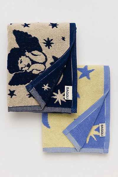 Baggu Reversible Hand Towel Set In Charms At Urban Outfitters In Multi