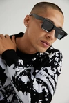 URBAN OUTFITTERS CHASE SQUARE SUNGLASSES IN BLACK, MEN'S AT URBAN OUTFITTERS