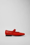 CAMPER CASI LEATHER MARY JANE SHOE IN RED, WOMEN'S AT URBAN OUTFITTERS
