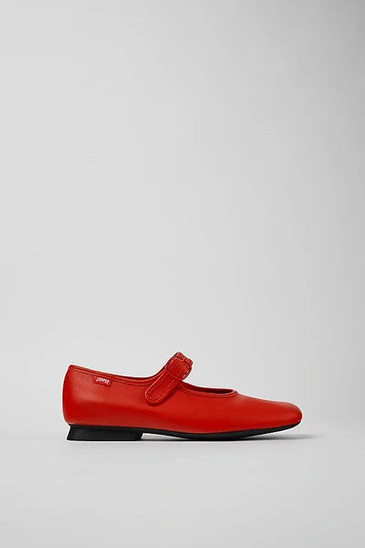 CAMPER CASI LEATHER MARY JANE SHOE IN RED, WOMEN'S AT URBAN OUTFITTERS