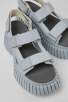 Camper Bcn Lightweight Leather Sandals In Light Grey, Women's At Urban Outfitters