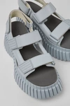 Camper Bcn Platform Sandals In Light Grey