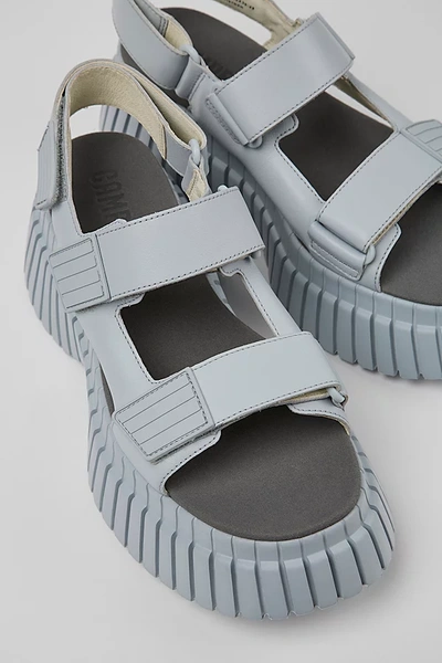 Camper Bcn Lightweight Leather Sandals In Light Grey, Women's At Urban Outfitters