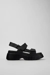 CAMPER BCN LIGHTWEIGHT LEATHER SANDALS IN BLACK, WOMEN'S AT URBAN OUTFITTERS