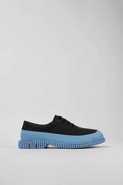 Camper Pix Leather Oxford Shoes In Black,blue