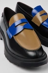 Camper Walden Penny-slot Loafers In Blue