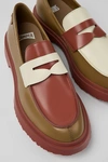 Camper Walden Leather Moc Toe Loafer Shoe In Brown, Men's At Urban Outfitters
