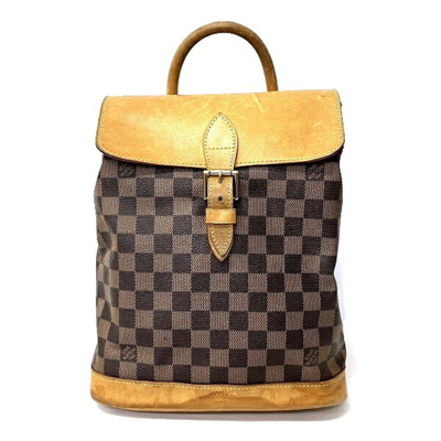 Pre-owned Louis Vuitton Sac A Dos Brown Canvas Backpack Bag ()