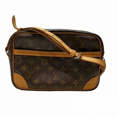 Pre-owned Louis Vuitton Trocadéro Brown Canvas Shoulder Bag ()