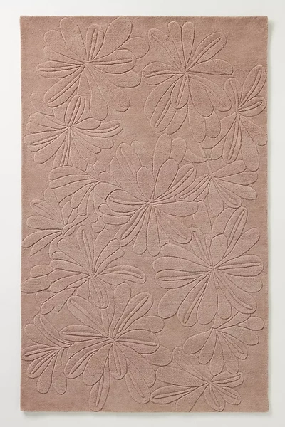 Anthropologie Hand-tufted Sculpted Daisy Rug