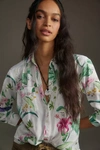By Anthropologie Relaxed Buttondown Blouse In White