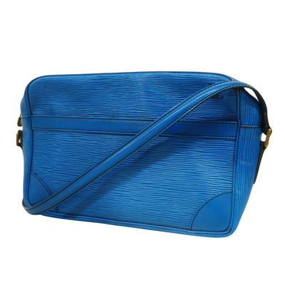 Pre-owned Louis Vuitton Trocadéro Leather Shoulder Bag () In Blue