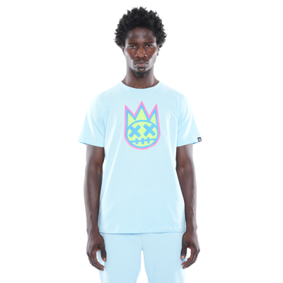 Cult Of Individuality-men 3d Clean Shimuchan Logo Short Sleeve Crew Neck Tee In Atomizer In Blue