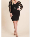 Geegee Careless Dreaming Dress In Black In Black