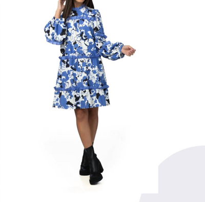 Crosby By Mollie Burch Darby Dress In Indigo Bloom In Multi