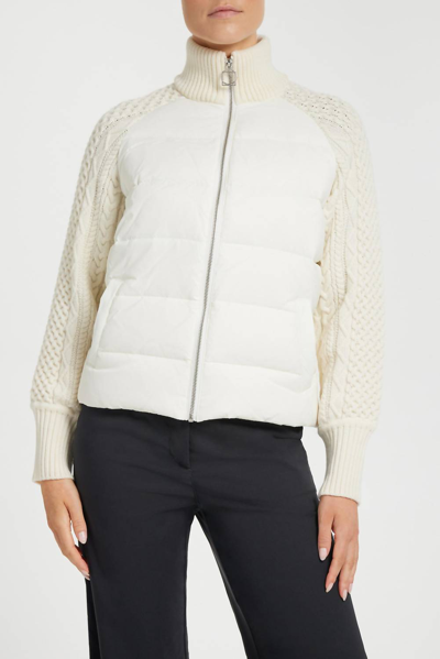 Anatomie Kit Puffer Jacket In Ivory In Multi