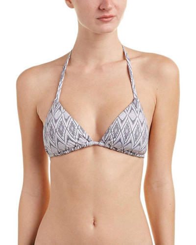 Pq Swim Women's Triangle Bikini Top In Grey