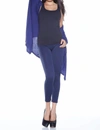 Rhonda Shear Ahh Comfort Legging In Blue/navy Python In Multi