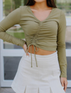 Le Lis High Energy Top In Green In Green