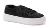 Corkys Footwear Glaring Chunky Glitter Sneakers In Black In Black