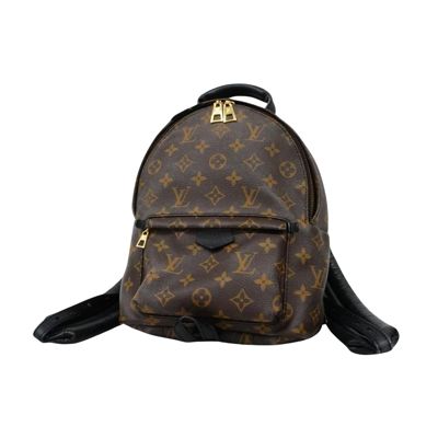 Pre-owned Louis Vuitton Palm Springs Canvas Backpack Bag () In Brown