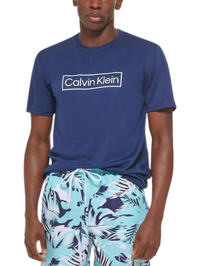 Calvin Klein Men's Light Weight Shirt In Navy In Blue