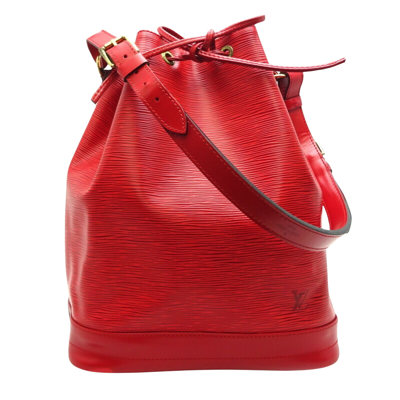 Pre-owned Louis Vuitton Noé Leather Shoulder Bag () In Red